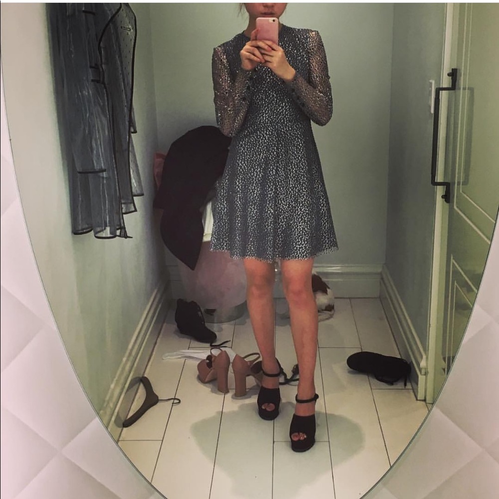 Figure skating red Valentino sparkling fairy dress